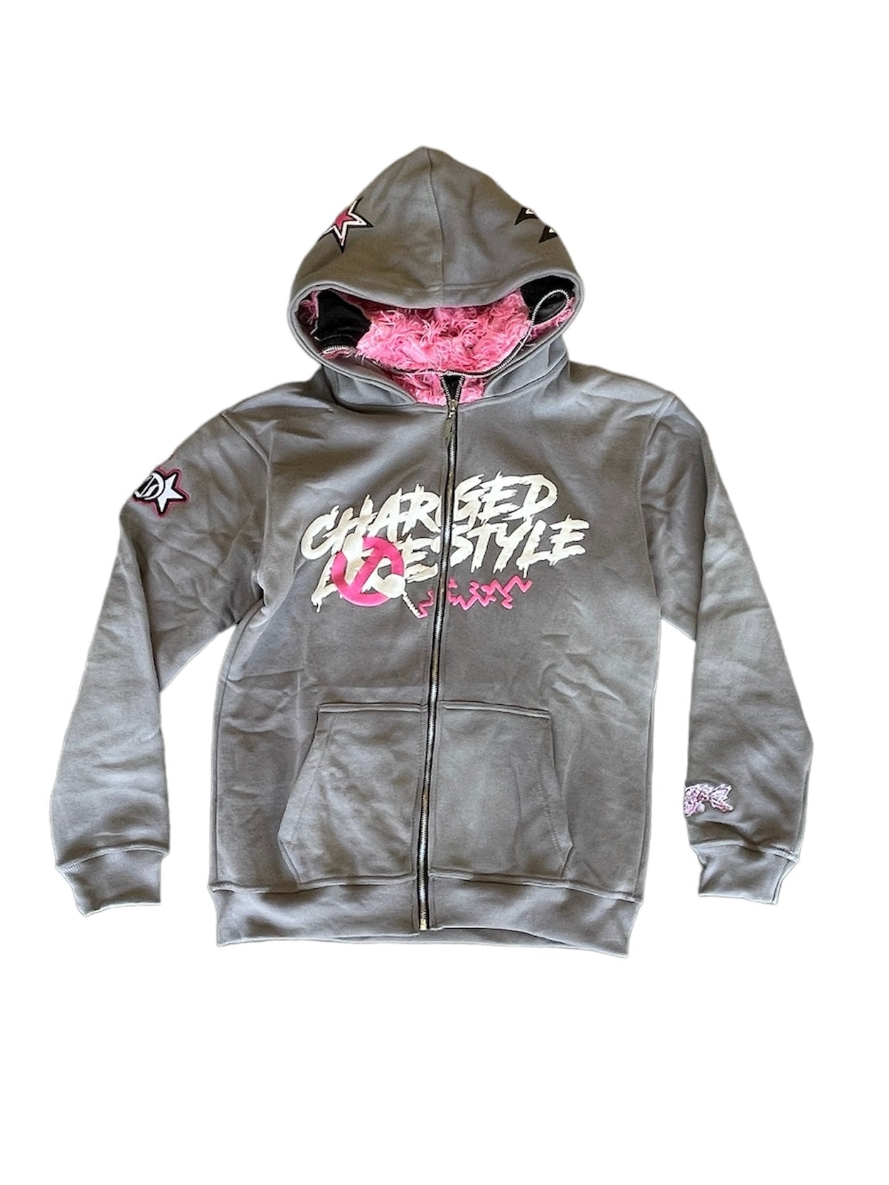 CLC - GREY & PINK HOODIE