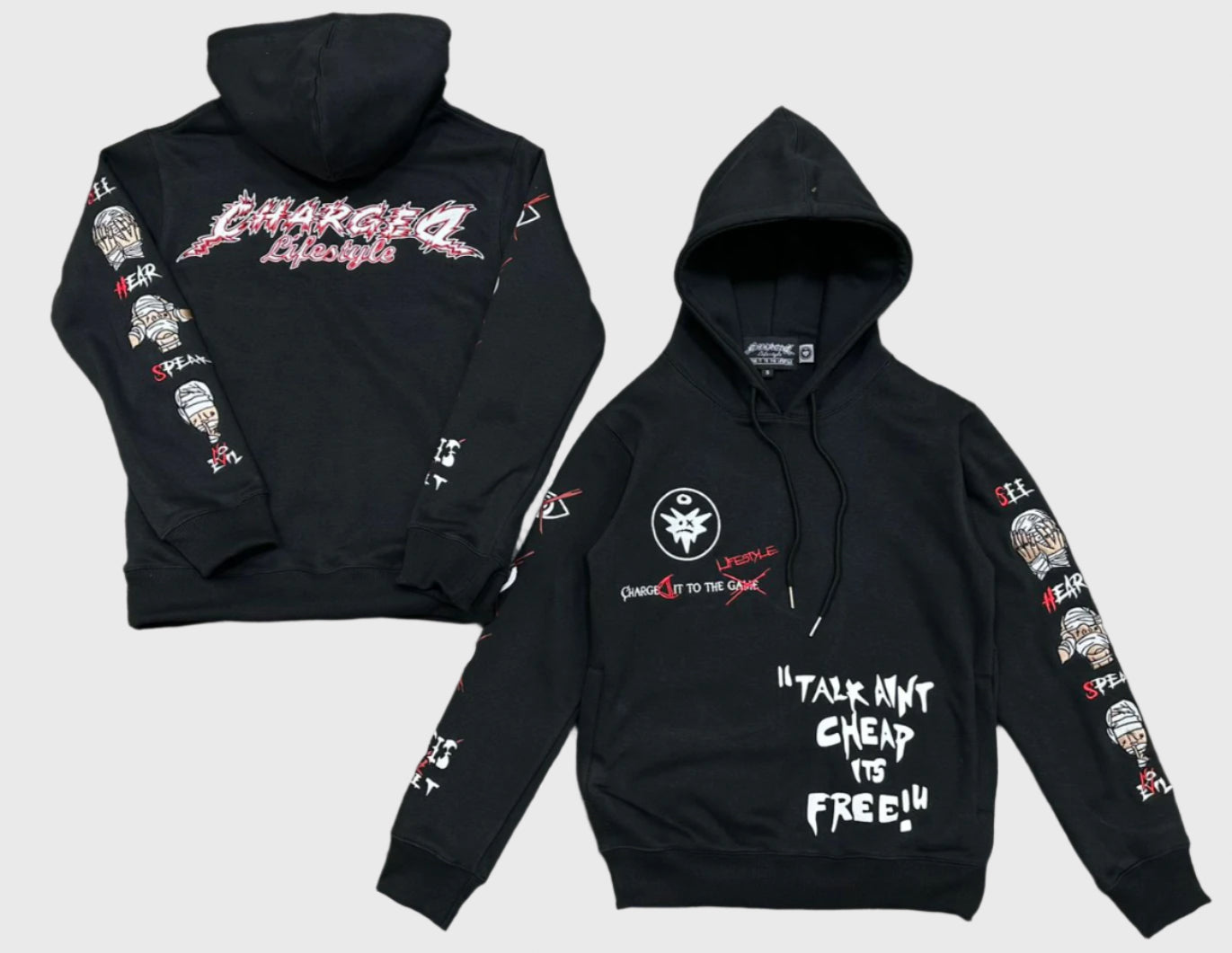 DISCREET HOODIE - BLACK
